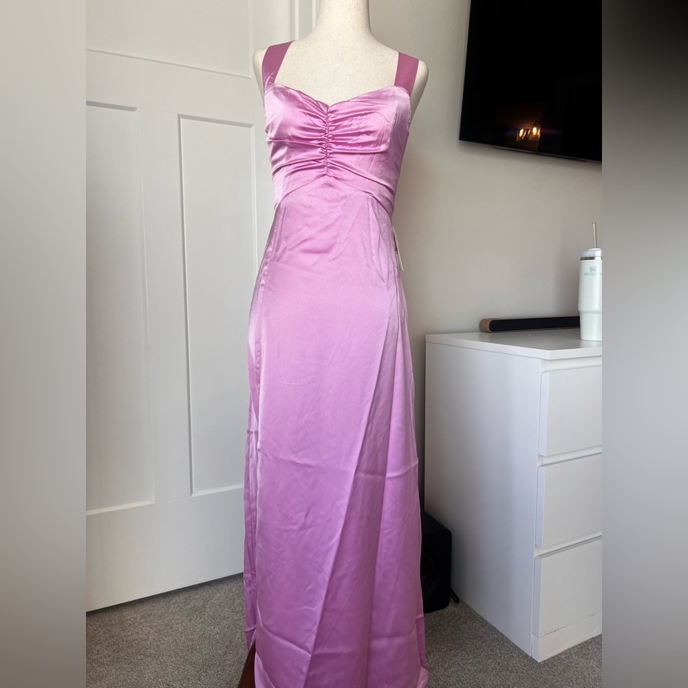 Show me your Mumu Mina midi satin dress